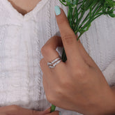 Sterling Silver Criss Cross Promise Ring